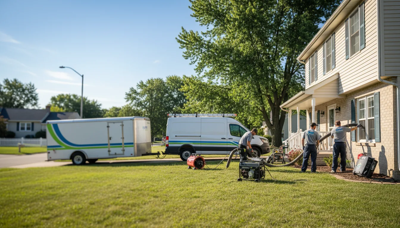 Flooded Basement Restoration And Cleanup With Repair in Grant, MI near me
